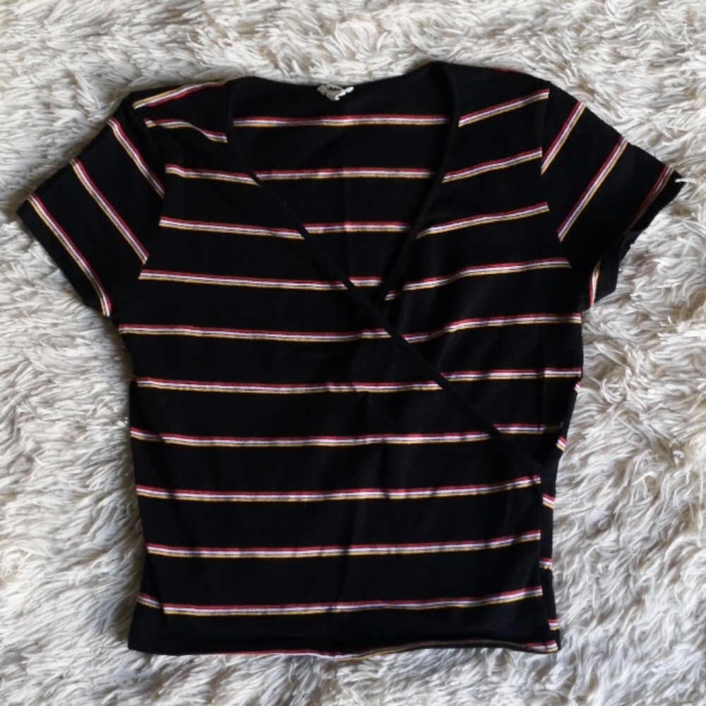 🏷️2/$20🏷️ Garage stripe crop tee